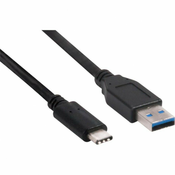 club3D USB 3.1 Priključni kabel [1x USB-C™ vtič - 1x USB 3.0 vtič A] 1 m črna club3D CAC-1523