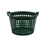 Zelena vrtna košara, okrogla, 15 kg, 280x400 mm