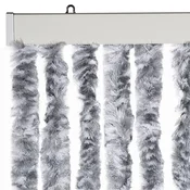 Zastor protiv insekata sivo-bijeli 56 x 185 cm šenil