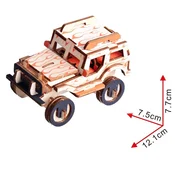 3d drvena puzzle - MALI DŽIP