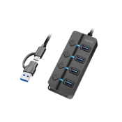 shumee USB 3.2 Gen1 Hub 4xUSB stikala - LogiLink - Hiter prenos, kompakten