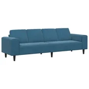 Vidaxl Dnevna soba kavč Modra 250 x 77 x 76 cm