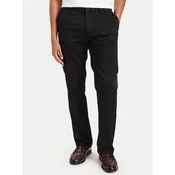 Calvin Klein Chino hlače LV04LH600G Črna Straight Fit