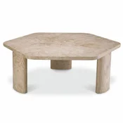 Casa Padrino Luxury Travertine Coffee Table Beige 101 cm - Travertine Living Room Furniture