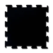 Gumirana puzzla 1 x 1 m x 10 mm | Črna | Enostavna namestitev in vrhunska zaščita tal!