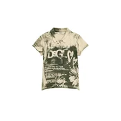 Desigual Majica temno siva/temno zelena