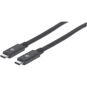 MANHATTAN Manhattan USB kabel USB 3.2 gen. 1 (USB 3.0) USB-C® vtič 2.00 m črna  354905, (20416397)