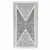 Tepih crno-sivi 120 x 180 cm pamucni