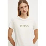 Bombažna kratka majica Boss Orange BOSS ORANGE ženska, bela barva, 50501139