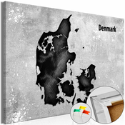 Slika na plutenoj podlozi - Scandinavian Beauty [Cork Map] 60x40