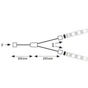 Paulmann MaxLED Y-povezovalni kabel, razdelilnik - bela - Plastika