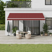Tenda na rucno uvlacenje bordo 500 x 350 cm