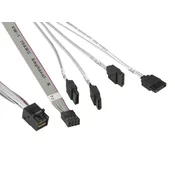 Supermicro SUPERMICRO Int. Cross-Over mSAS HD to 4 SATA w/SB 55/55/55/55/55cm Cable CBL-SAST-0631 (CBL-SAST-0631)