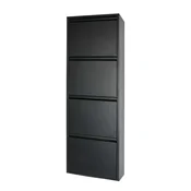 Hanah Home Cipelarnik Marino 4, 50x137x15 cm, Crni