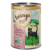 Feringa Country Style Meni 6 x 400 g - Piščanec s svinjino & govedino