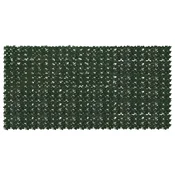 Vidaxl Ograja za balkon z listi Temno zelena 300 x 150 cm