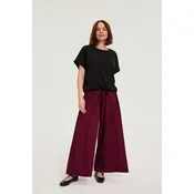 Marisse Womens Pants L-Sp-4933 Burgundy
