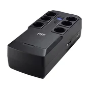 FSP UPS NanoFit 600, 600 VA / 360 W, 2xUSB napajanje, LED, offline PPF3602301