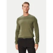 BOSS Pulover Momentum-X CN 50547507 Khaki Regular Fit