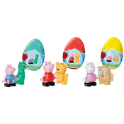 Kocke Peppa Pig Funny Eggs XL PlayBig Bloxx Big u jajetu s figuricama - set 3 vrste od 18 mjes