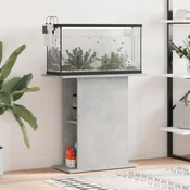 Vidaxl Stojalo za akvarij betonsko sivo 75x36x72,5 cm inženirski les