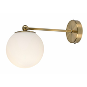 RABALUX 71081 | Kiara-RA Rabalux zidna svjetiljka 1x E27 zlatno, bijelo