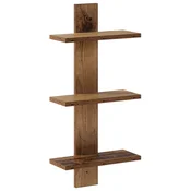 vidaXL Stenska polica Hrastovina 30 x 13.5 x 64.5 cm Iverna plošča
