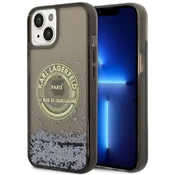 Karl Lagerfeld Karl Lagerfeld Liquid Glitter Round RSG Logo Case - ohišje za iPhone 14 (črno)