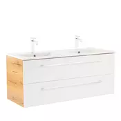 Vario Clam 120 spodnja omarica s pomivalnim koritom hrast-bela