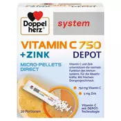 Doppelherz Vitamin C 750 + Cink DEPOT Direkt vrecice 20 komada
