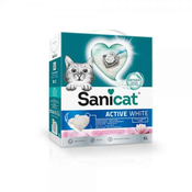 SANICAT Pijesak za macke Active White Lotus , grudajuci, 10 L