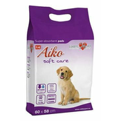 Vpojna blazinica za pse Aiko Soft Care 60x58cm 14 kosov