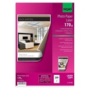 Sigel Fotografski papir - A4, 170 g/m2, sijajni, dvostranski, 200 listov