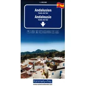 Ey! Andaluzija: Costa del Sol 1:200.000. Cestni in turistični zemljevid. Objavljeno 2025. Kümmerly+Frey
