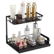 VEVOR Organizator omare z 2 nivojema izvlečni 27x36x28 cm za shranjevanje