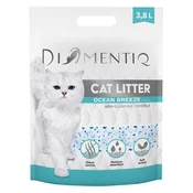 slomart DIAMENTIQ Ocean Breeze - Silikonski mačji podtlak - 3,8 l, antibakterijski, brez prašnih delcev, prijazen do tačk