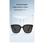 Caponi Unisex naocare za sunce, Crne