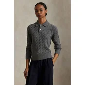 Polo Ralph Lauren Pulover 211972132500 Siva Regular Fit