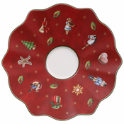 Villeroy & Boch Božični krožnik za espresso skodelico TOY'S DELIGHT, rdeč