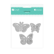 Rezalne šablone Butterfly Carnival - komplet 3 kosi (kovinska)
