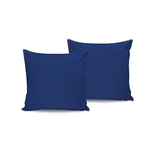 Set jastucica od tamnoplave satenske pamucne tkanine (2 komada)