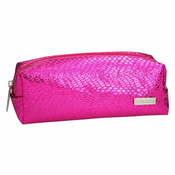 Kozmetička torbica Top Model, Tamno roza, sa uzorkom zmije