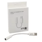 Gembird CCA-UC3,5F-01-DAC Adapter za povezivanje slušalica sa Tip- C na 3.5mm, Beli