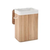 Songmics Košara za perilo iz bambusa XL 72L 40x30x60 cm naravna
