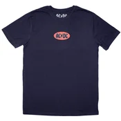 AC/DC Mini Oval Logo Navy Blue XL Majica