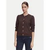 Morgan Pletena jopica 262-MKNOT Temno rjava Regular Fit