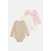 TOMMY HILFIGER Pajac/bodi ESS progasto bež/rdeča/bela