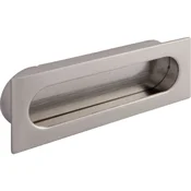 Utopni ročaj Azan, Š: 125 mm, mera utopa 121 x 39 mm, cin.l., videz inoxa