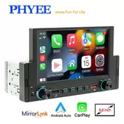 1 Din 6.2 inch CarPlay Car Radio Bluetooth Android-Auto MP5 Player Hand Free USB FM Receiver Stereo Audio System Head Unit F170C