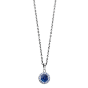 Bering Jeklena ogrlica Decent Artic Symphony Blue Crystal 429-77-450